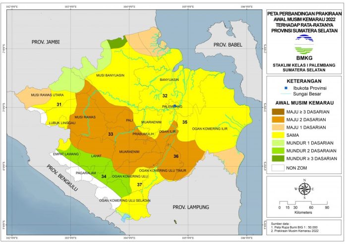 Waspadai Puncak Musim Kemarau Di Sumatera Selatan Tahun 2022 HaKI